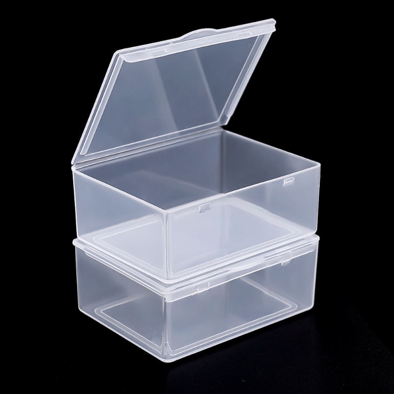 Multifungsi Sederhana Transparan Nail Art Sekrup Kotak Penyimpanan Hardware Case Manik-Manik Wadah Kotak Chip Pil Kecil Desktop Jewelry Organizer