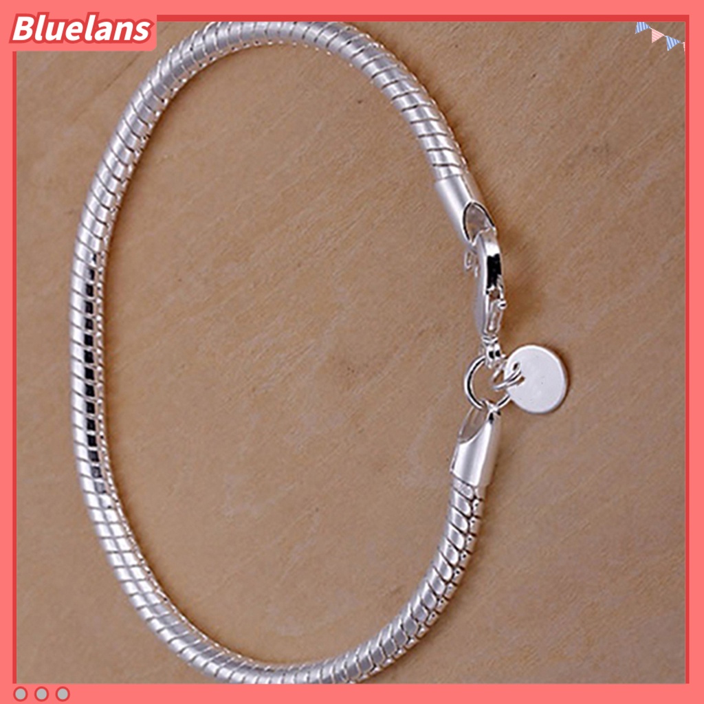 [BLS] Gelang Bangle Tipis Stylish Silver Plated Wanita Bersinar Untuk Pesta