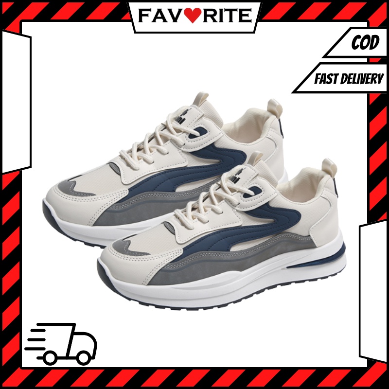 Favorite &quot;Free Box&quot; (Size 40 - 44) Sepatu Pria Sneakers Sport Fashion Kasual Import 8117