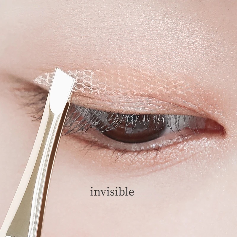 Matte Slim Skin Tone Invisible Stiker Kelopak Mata Ganda/Lace Fiber Eyes Tape Alat Makeup Mata