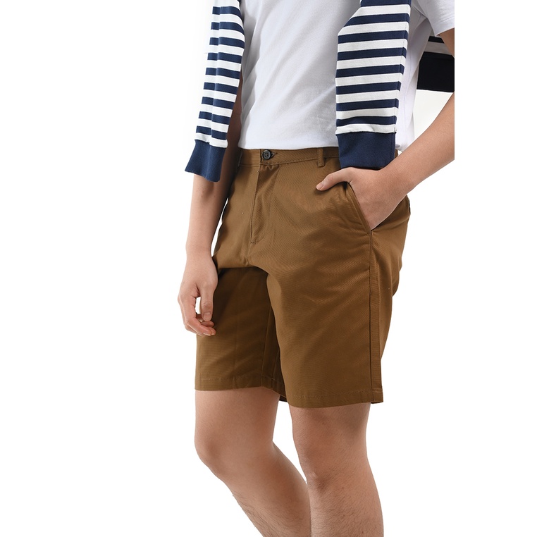 MANZONE Celana Pendek Bermuda Pria  RENDER-BR - BROWN