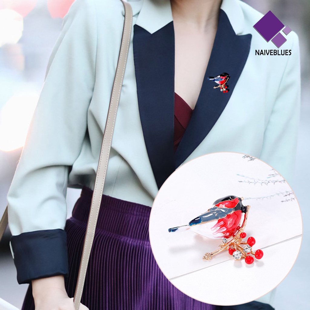 &lt; Naiveblues &gt; Bros Pin Gaya Etnik Paduan Mudah-Cocok Kartun Burung Bros Lencana Untuk