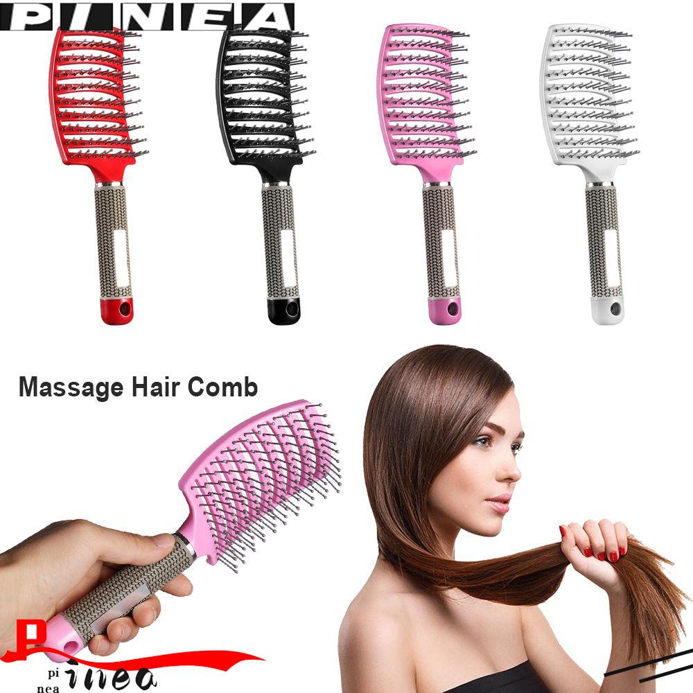 Sisir Rambut Nanas Ikal Profesional Dan Gigi Lebar Lurus Melengkung Alat Styling Penata Rambut