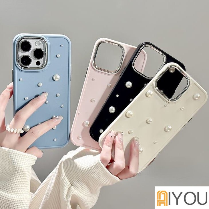 Casing iPhone Mutiara Electroplated Simple Untuk Iphone7 8 7P X XS XR 11 11ProMax 12 12Pro 12ProMax 13 13Pro 13ProMax 14Pro Anti Jatuh Silikon TPU Soft iPhone 11 case 14ProMax case