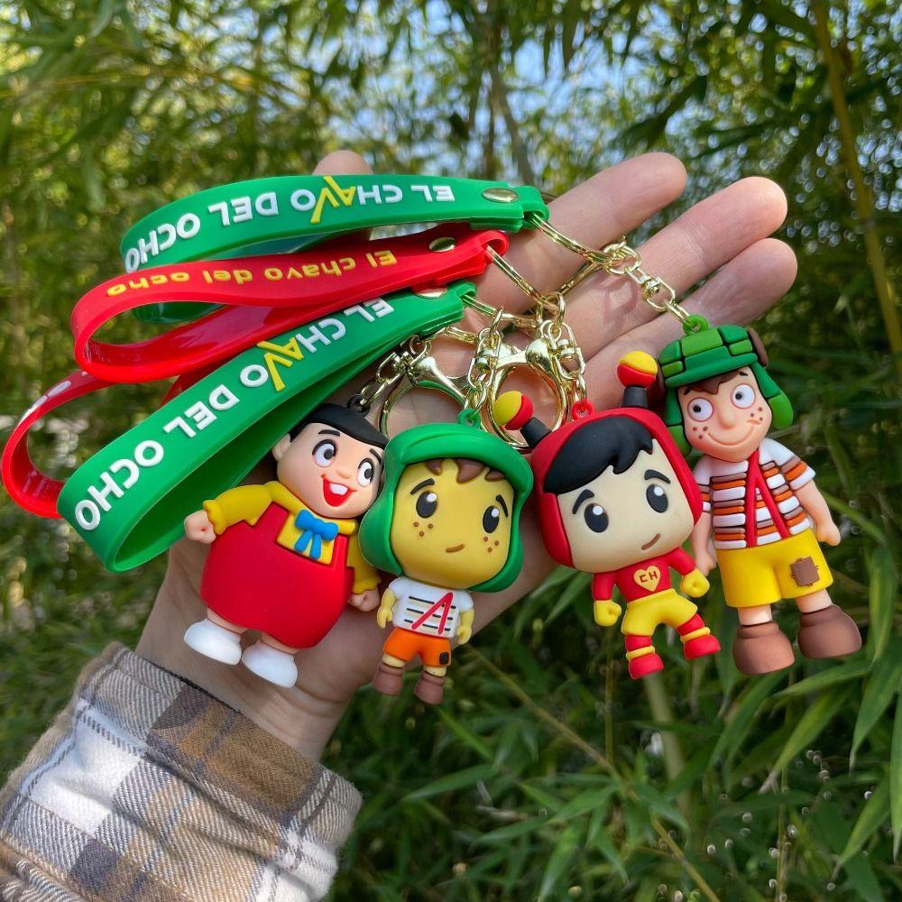 SKJK  Malam Funkin Gantungan Kunci Aksesori Gantung Pasangan Lucu Kawaii Earphone Case El Chavo Del Ocho Ransel Dekorasi