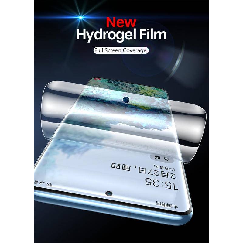 4pcs Hydrogel Film Untuk Samsung Galaxy M01 M01S M02 M10 M11 M12 M13 M14 M20 M21S Pelindung Layar Untuk Galaxy M22 M40 M42 M52 M53 F13 F14 F22 F23 F41 F42 F62 Bukan Kaca