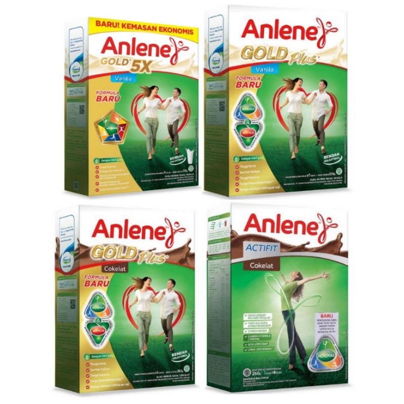 

Anlene Susu Bubuk Actifit Gold plus Coklat Vanila box ekonomis