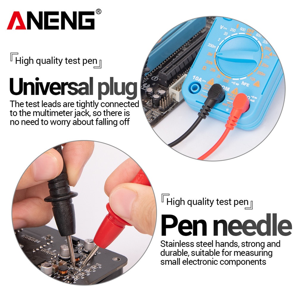ANENG Kabel Multimeter Test Pen Test Lead Wire Retardant 10A 1000V - PT840