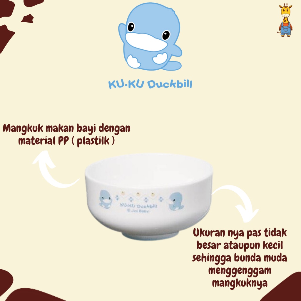 Kuku Duckbill Microwaveable Bowl KU3015 - Mangkuk Bayi