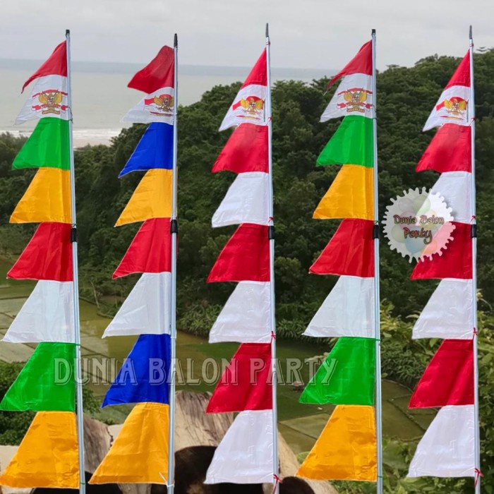 Bendera Umbul Umbul Garuda / Bendera Merah Putih Zig Zag 17 Agustus