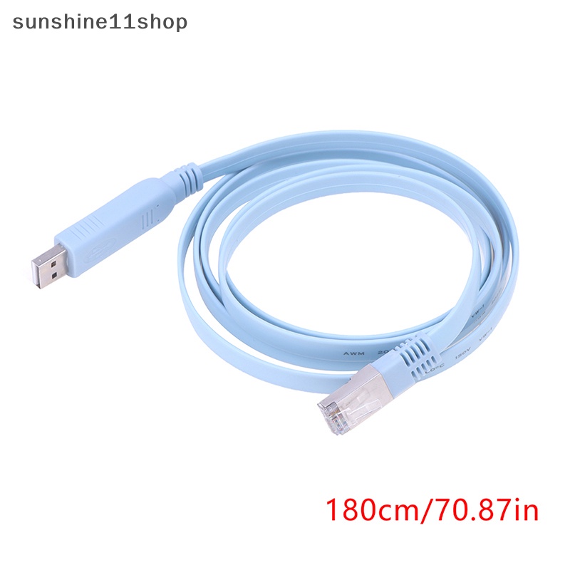 Sho 1.8M USB To RJ45 USB To RS232 Serial To RJ45 CAT5 Console Adapter Kabel Cord N