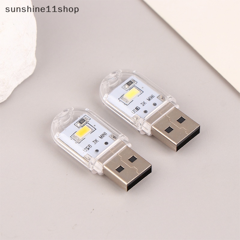 Sho 1Pc Lampu Colokan USB Cahaya Kecil Komputer Mobile Power Charging Mini Night Light N