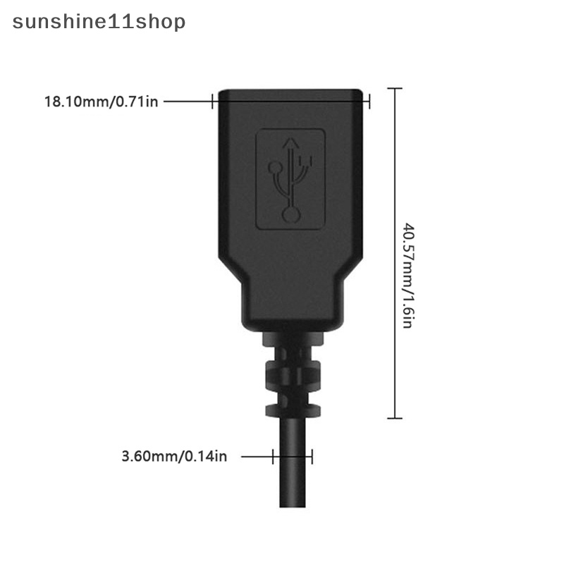 Sho 1Pc Kabel USB To 4P 4P Female To USB 2.0 Terminal Data Female/ Male Cable N