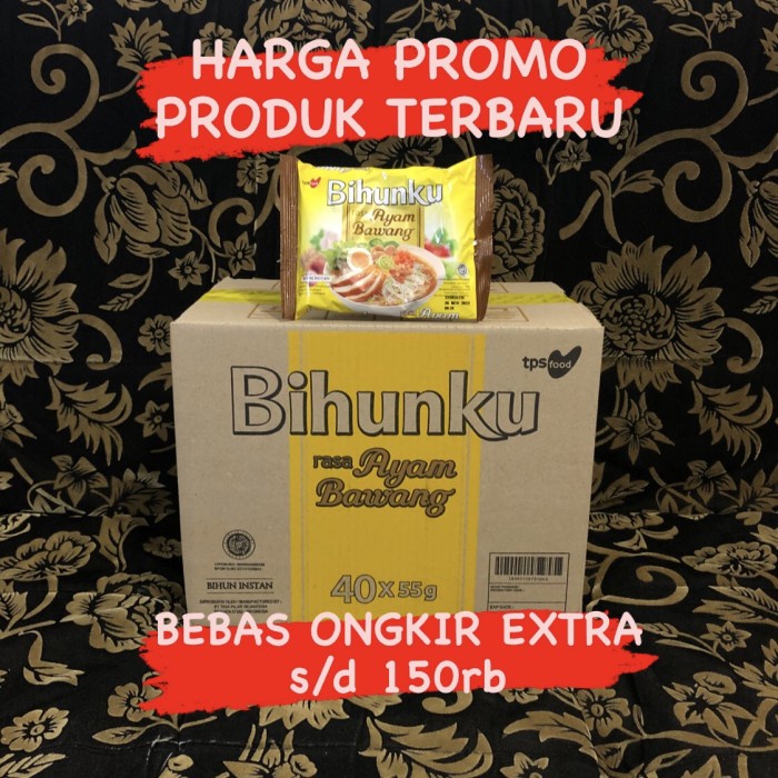 

Promo Bisa COD BIHUNKU Rasa Ayam Bawang | 1 Dus Isi 40 Pcs | Bihun Instan