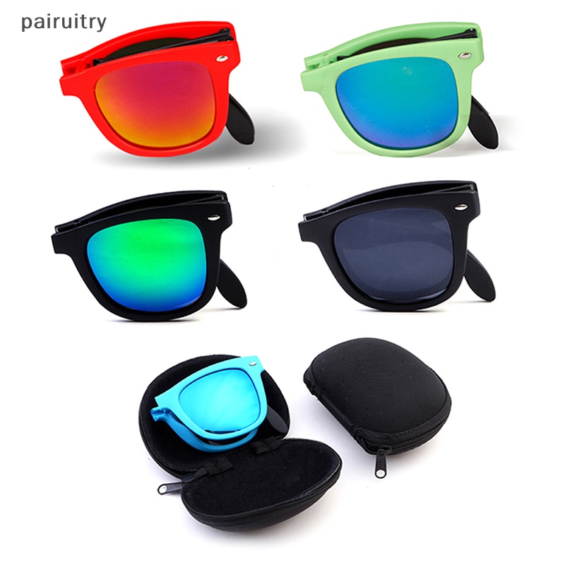 Prt Kacamata Lipat Pria Travel Eyeglasses With Box Vintage Classic Kacamata Matahari UV400 Lunette De Soleil Femme PRT