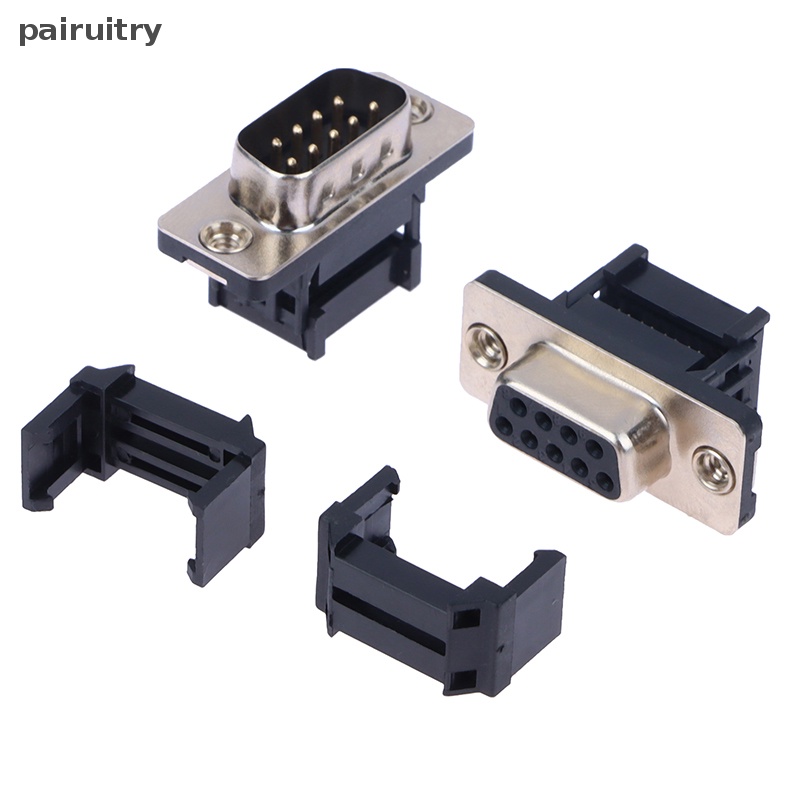 Prt DIDC9 DB9 Female Serial Port Male IDC Crimp Tipe D-Sub RS232 Konektor COM 9Pin Socket 9P Adaptor Untuk Kabel Pita PRT