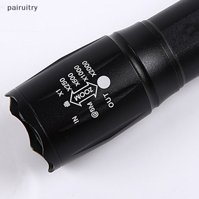 Prt 2-In-1 Lampu Putih Lampu Ganda Senter Ditarik LED Zoom Light PRT