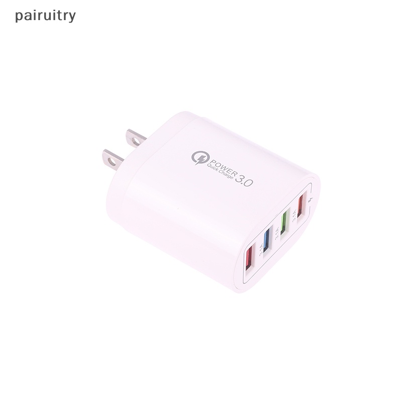 Prt Untuk IP Xiaomi Huawei Samsung Charger Dinding EU/US/UK Plug 4port USB 3.0 Handphone Adaptor PRT