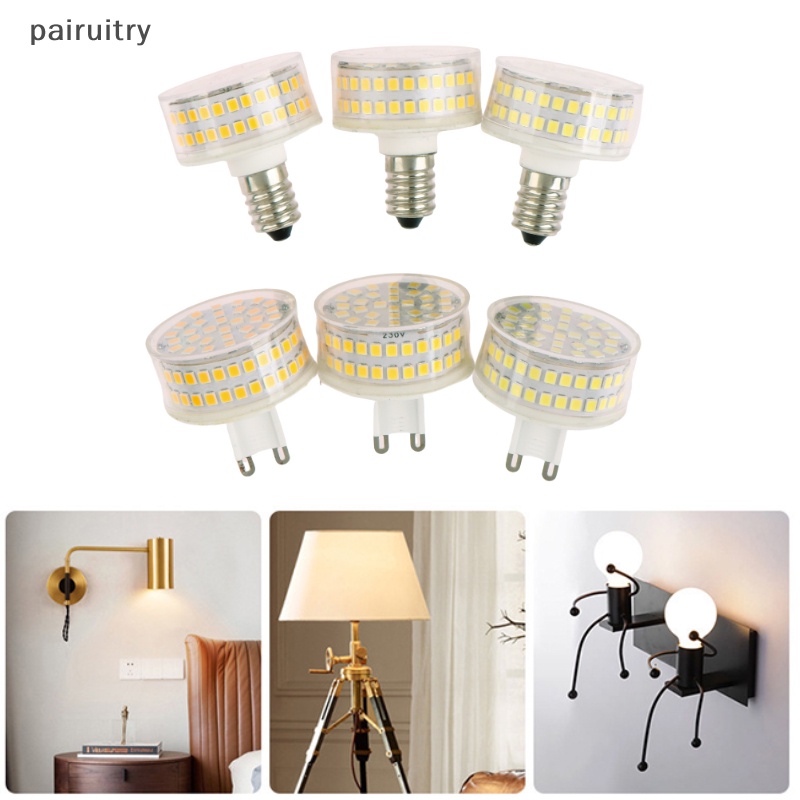 Prt Bohlam LED E14 G9 AC220V 9W SMD2835 No Flicker Lampu LED Lampu Chandelier Cahaya PRT