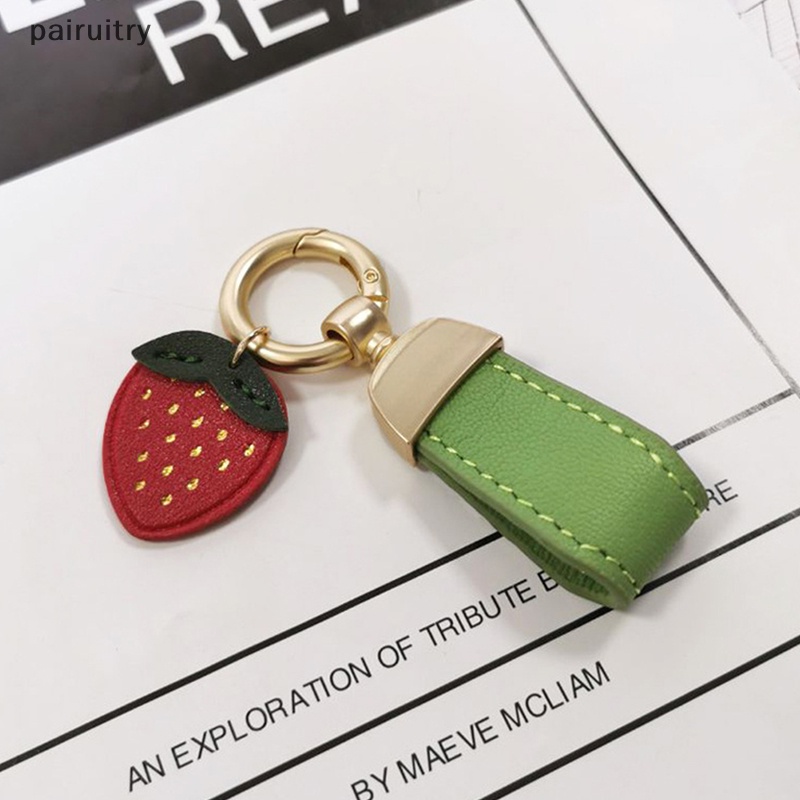 Prt Kulit Domba Perancis Gantungan Kunci Mobil Wanita Indah Kulit Asli Liontin PRT