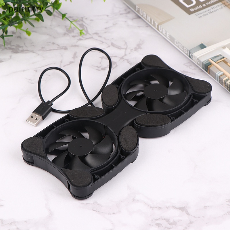 Prt 1Pc Radiator Lipat Portable USB Port Mini Hitam Gurita Notebook Cooling Pad PRT