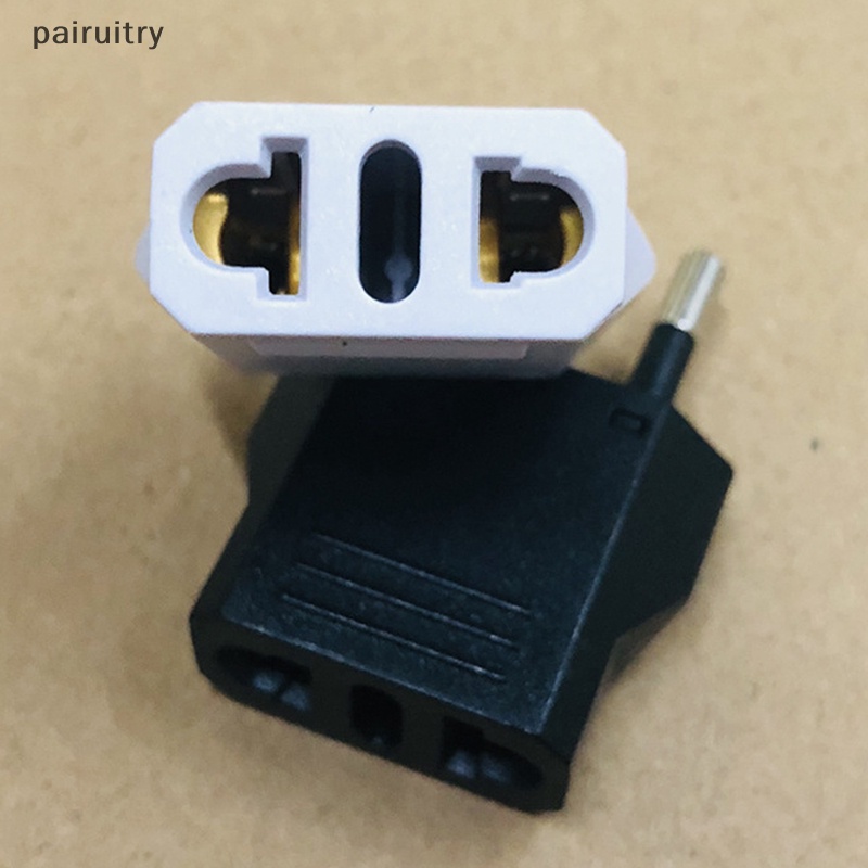 Adaptor Colokan Listrik Travel PRT Amerika China Ke EU Eropa 6A Konektor Converter Colokan 2pin PRT