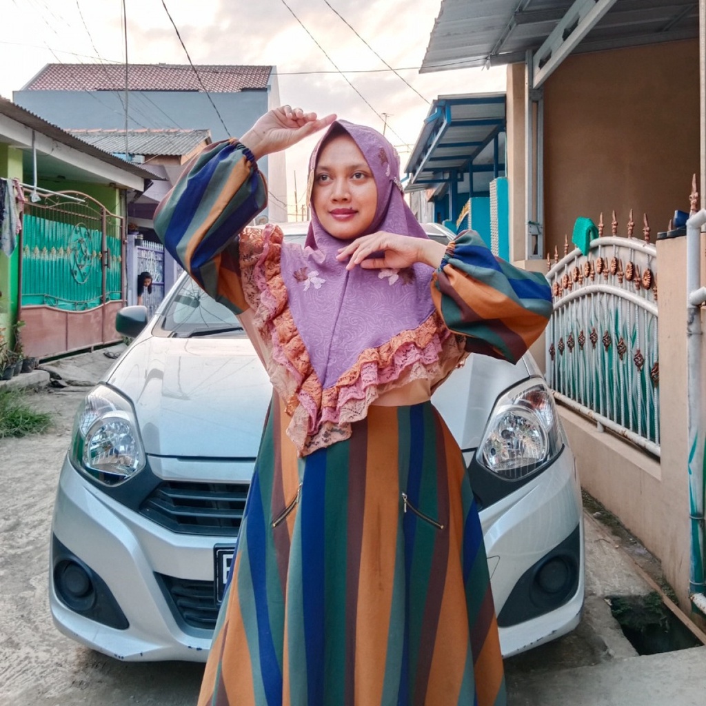 Khimar Larasati Brokat FO hijab