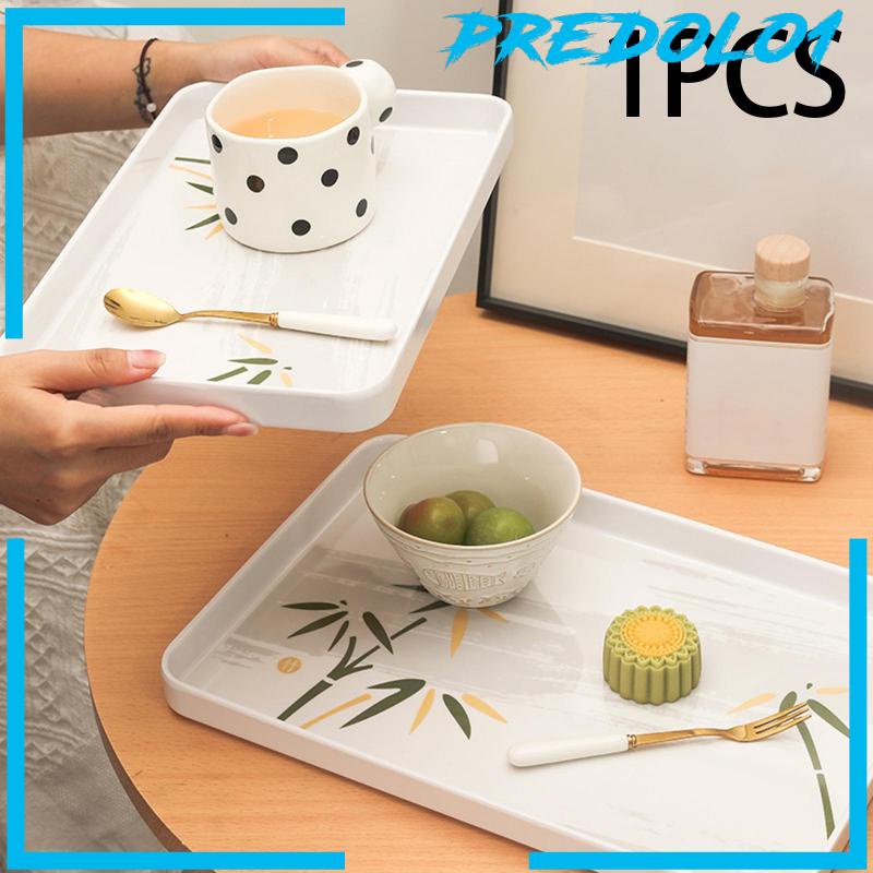 [Predolo1] Platter Dining Tableware Breakfast Serving Tray Tempat Makan Cookies Snack Makanan