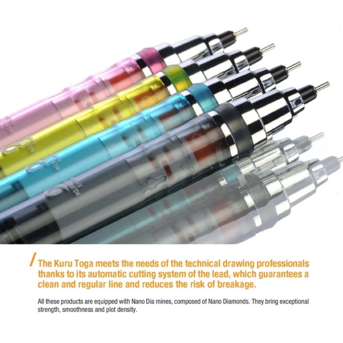 

PENSIL MEKANIK YANG BISA MERAUT SENDIRI UNI Kurutoga M5-450T 0,5MM - Kuning