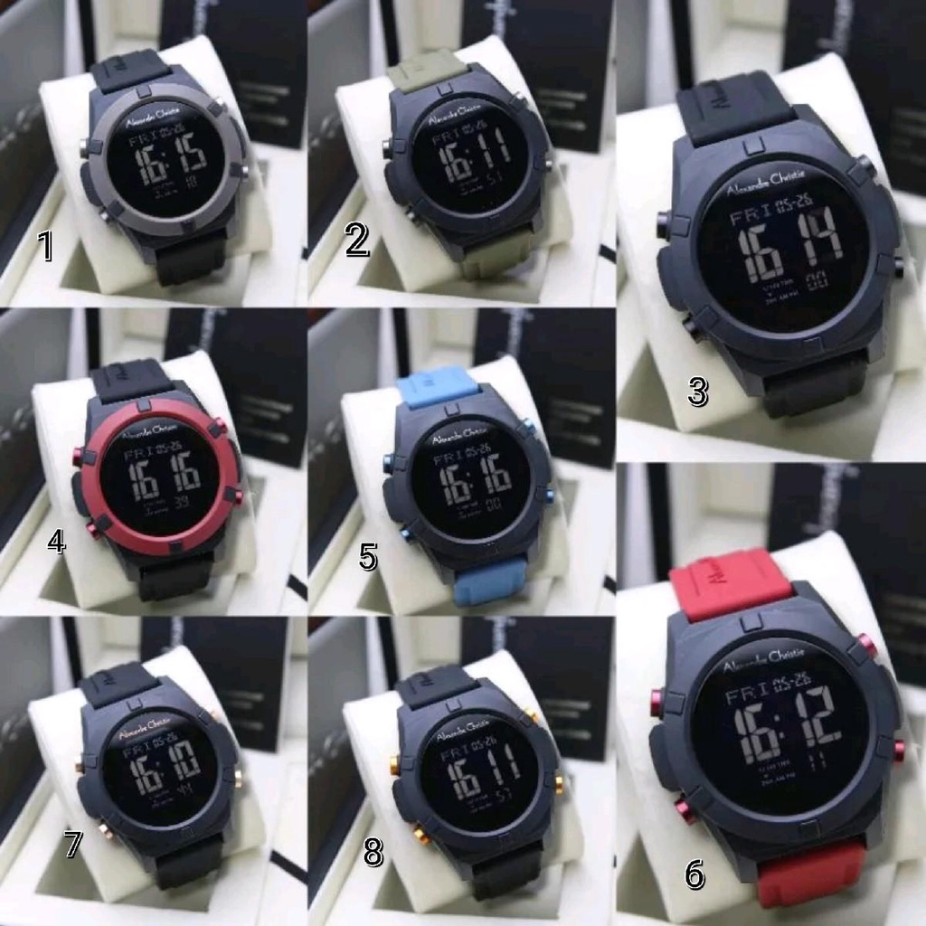 Jam Tangan Terbaru Alexandre Christie Pria 9371 AC9371 AC 9371 Digital [Original garansi resmi 1 Tah