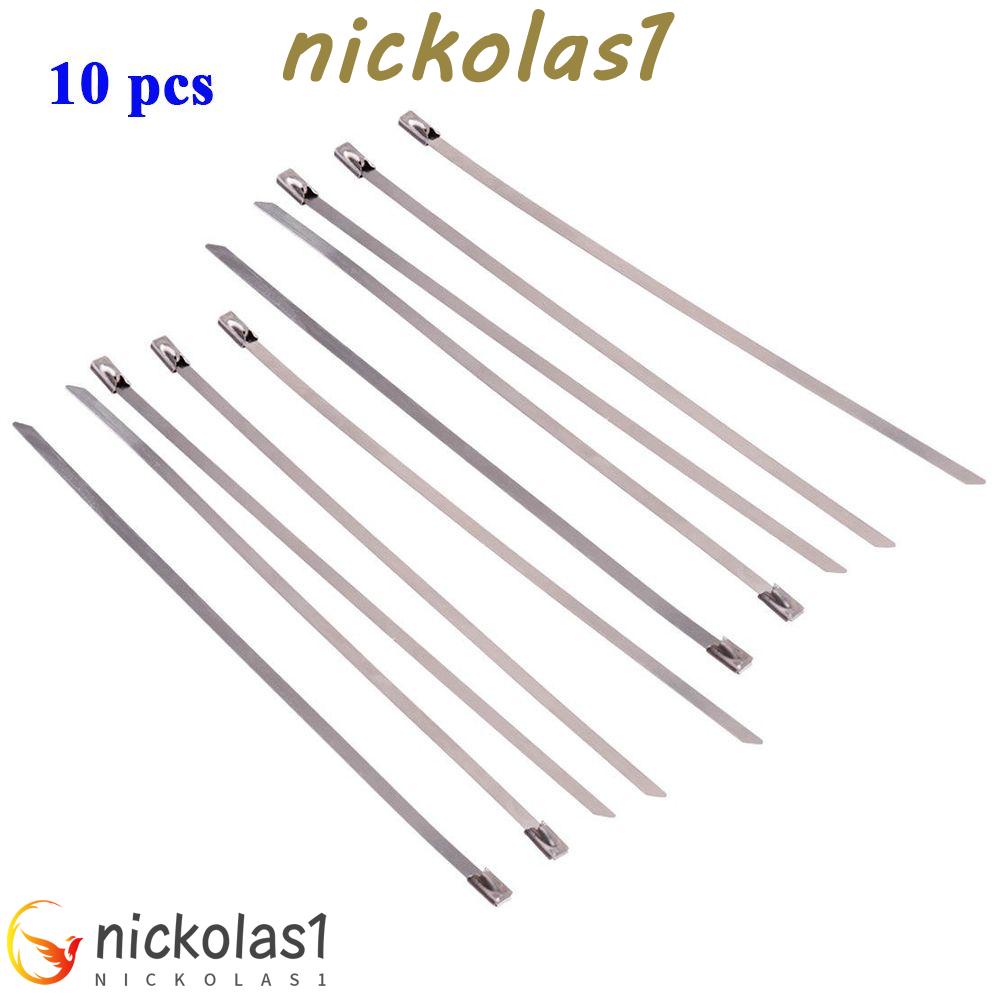 Nickolas1 Cable Tie 4.6*200mm Stainless Steel Self-Locking No Tripping Kepala Pengunci Sendiri