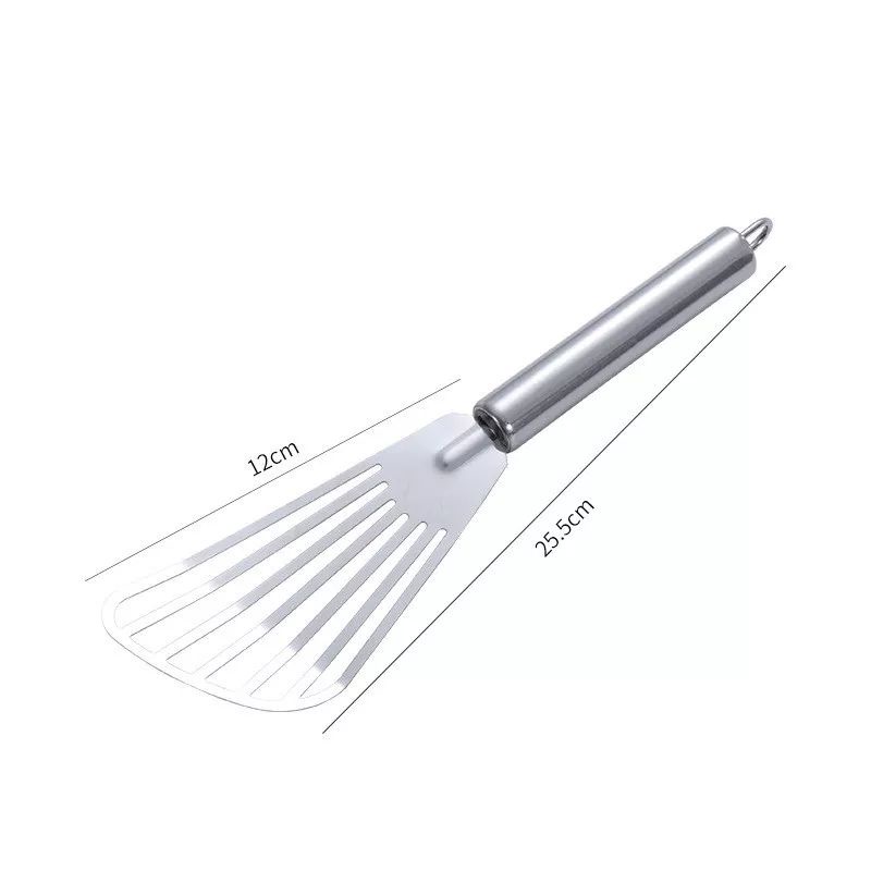 Spatula Bahan Silikon dan Stainless Steel Spatula Pembalik Makanan