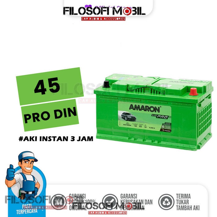 Aki Mobil AMARON PRO DIN 45 Aki Mobil Kering Chevrolet - FM