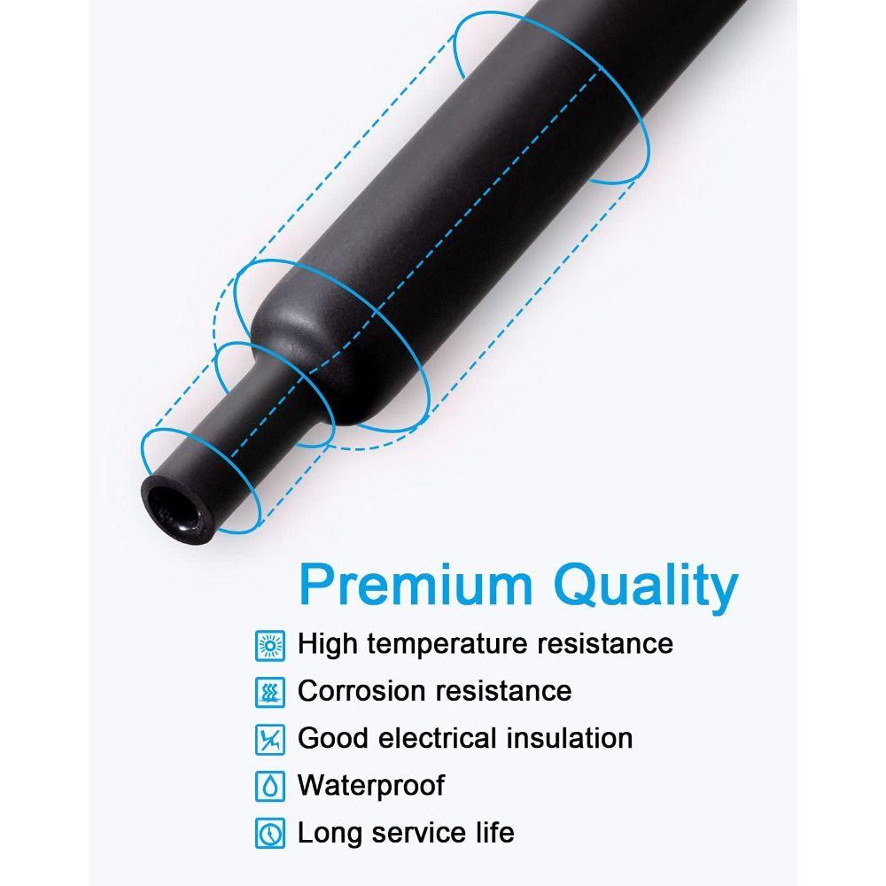 TOP 270pcs Rasio 3:1 Heat Shrink Tubing Baru IP68 Water-proof Industrial Heat-Shrink Tubing Perekat Berlapis