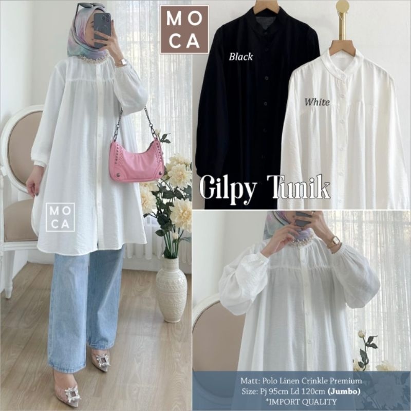 GILPY TUNIK ORI MOCA | Ld120 Twill Cotton Rayon Premium