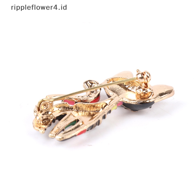 {rippleflower4.id} Bros Kucing Cat Enamel Lucu Unisex Wanita Pria Brooch Pin Perhiasan Desain Hewan~