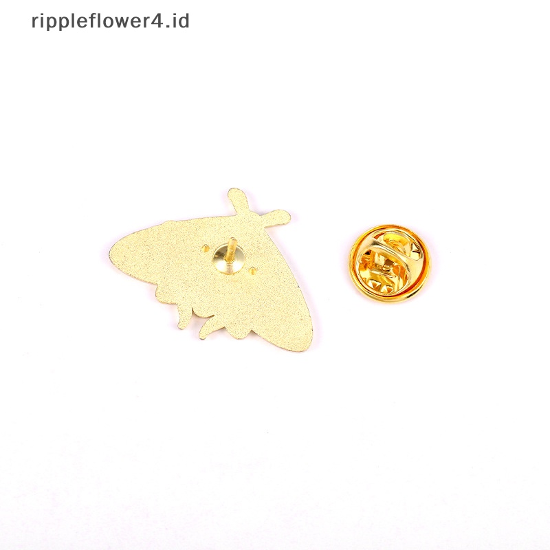 {rippleflower4.id} 1pcs Bunga Serangga Enamel Pin Alam Ngengat Cicada Scorpion Bros Kerah Ransel Lencana Lucu Perhiasan Hadiah Untuk Teman Anak~