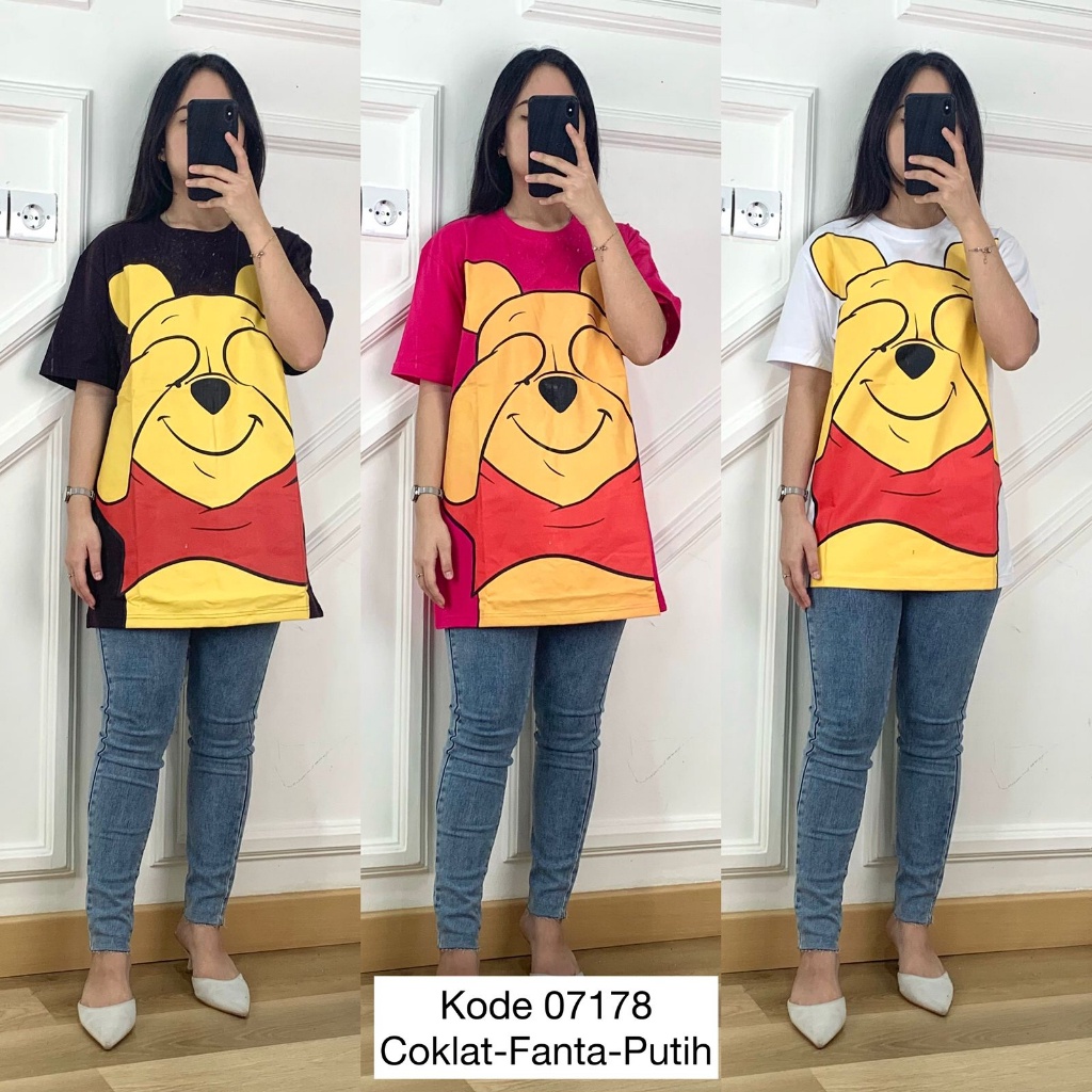 Kaus Oversize Wanita I Atasan Kaos Wanita Import I Baju Atasan Kaos I Kaos Lucu Wanita