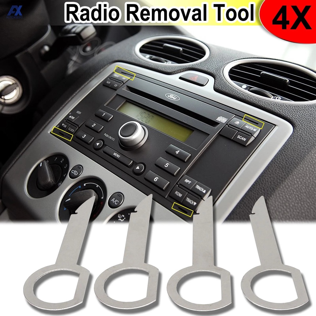 4pcs Alat Bongkar Pasang Kunci Audio Mobil/Alat Kunci Bongkar Pasang Dan Modifikasi Audio Mobil/Repair Tools for Volkswagen &amp; Audi &amp; Jetta &amp; Ford