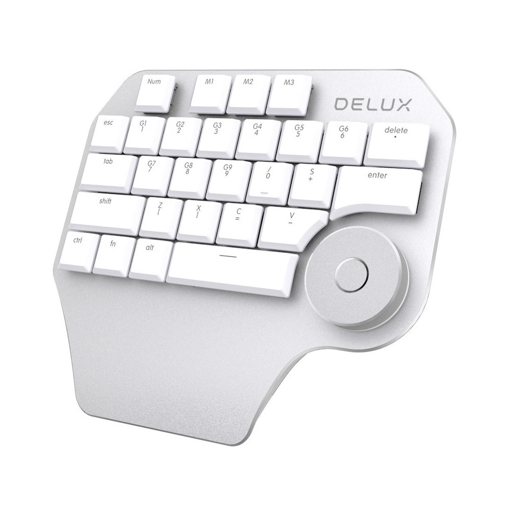 AKN88 - DELUX T11 BASIC Designer Single Hand Keyboard Keypad with Smart Dial