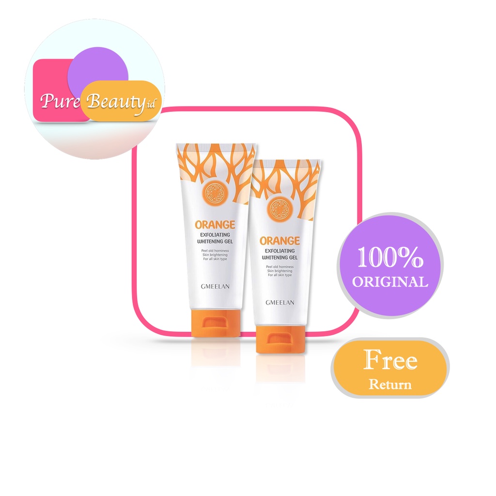 GMEELAN Exfoliating Gel Face 50g 2pcs Eksfoliasi Wajah Blackhead Cleaner Brighten Smooth ❤ 100% Original ❤