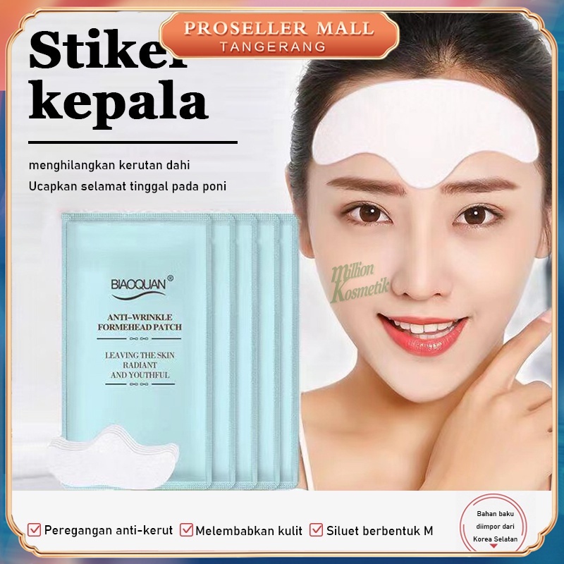 10pcs Stiker Wajah Anti Kerut Patch Anti-kerut Forehead