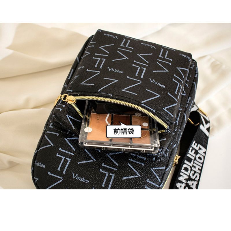 KH Tas Wanita Terbaru Motif Resleting Tas Pinggang Girl Women Bag Cool New A57