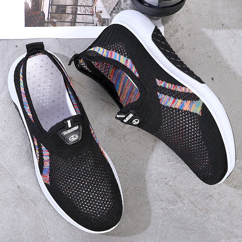 ❀ Chingu ❀ SEP034 (Tanpa Kotak) Sepatu Sneakers Wanita Warna Motif Sporty Model Korea Fashion Casual Sport Olahraga Import COD