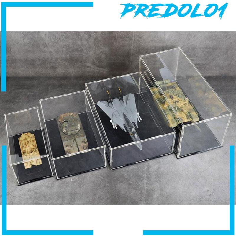 [Predolo1] Akrilik Bening Etalase Stackable Meja Kotak Kubus Transparan Rakit