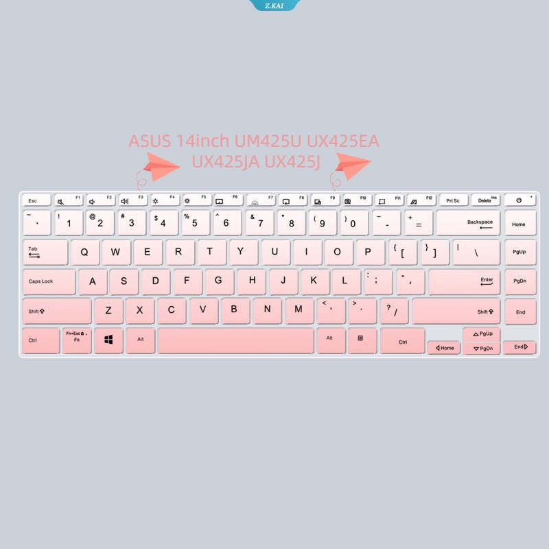 Baru Casing Keyboard Laptop TPU Silikon Tahan Air Cover Untuk ASUS 14inch UM425U UX425EA UX425JA UX425J Pelindung Kulit Keyboard Komputer Film [ZK]