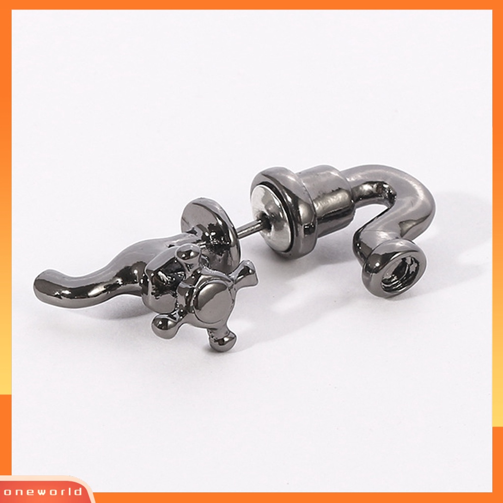 [WOD] 1pc Anting Tusuk Telinga Gaya Punk Bahan Zinc Alloy 3D Faucet Anting Tusuk Kreatif Untuk Pesta