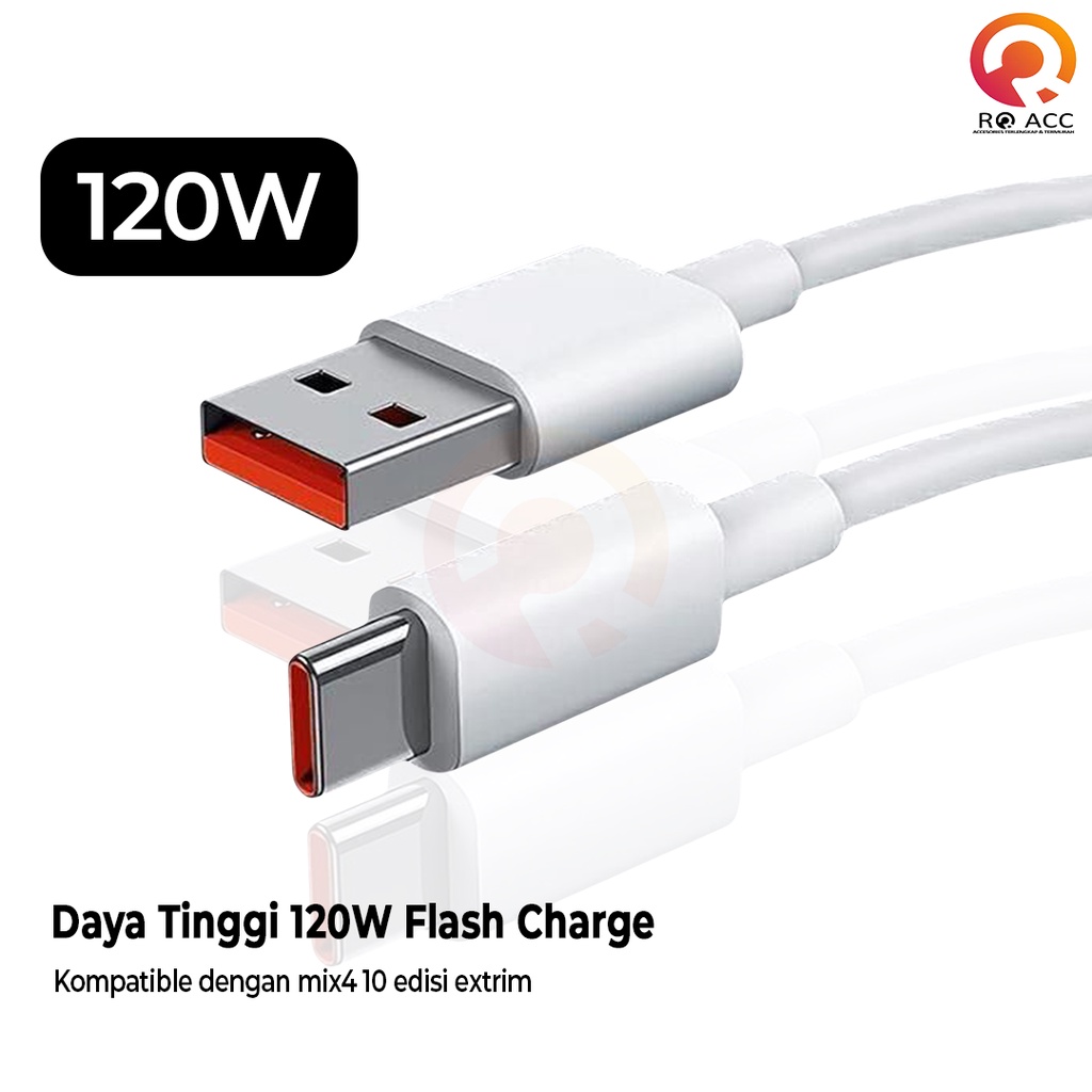 [RO ACC] KABEL DATA CHARGER XIAOMI TURBO FAST CHARGING MUNCUL 67W/120W 6A ORIGINAL NEW