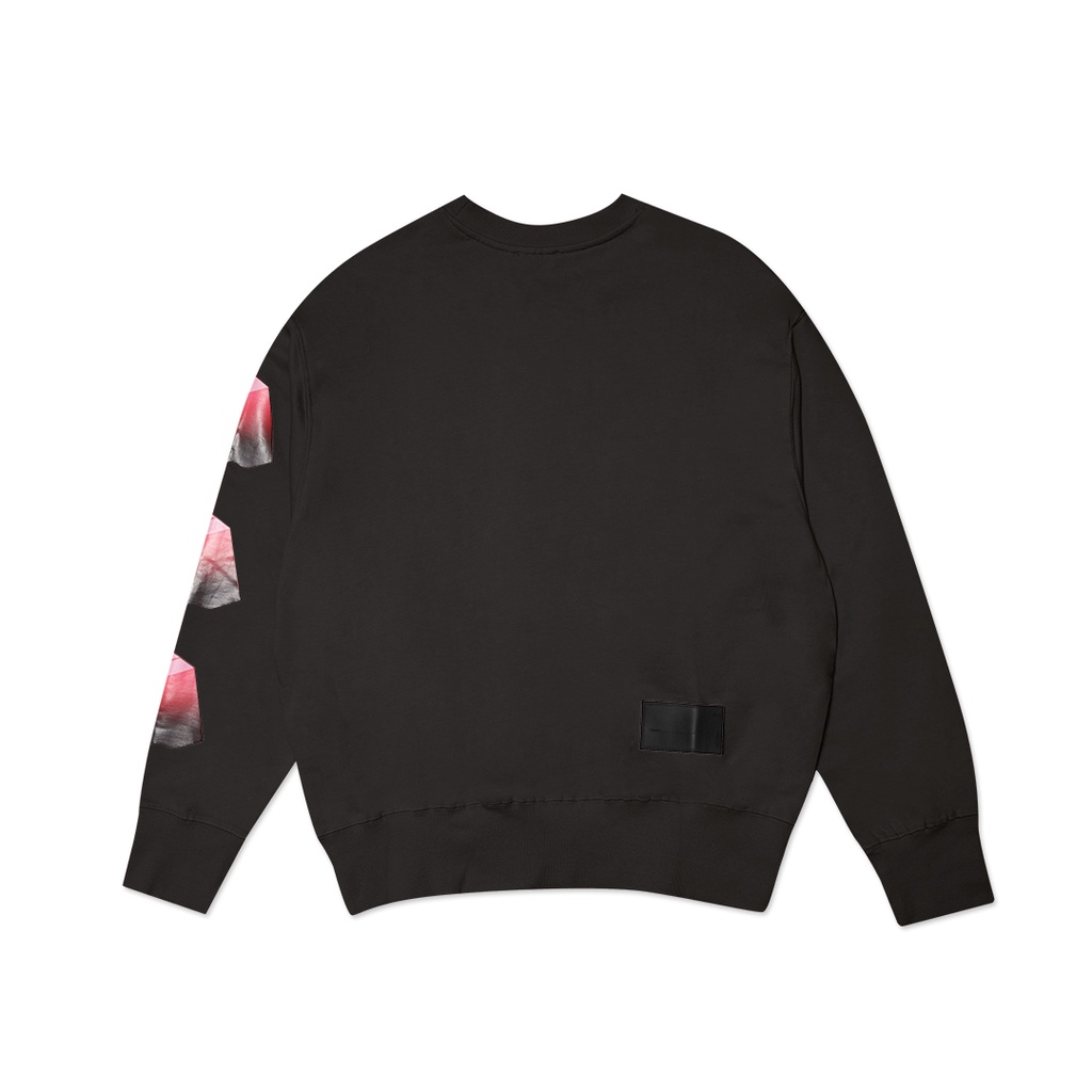 We11done Puff Logo Sweatshirt Dark Grey