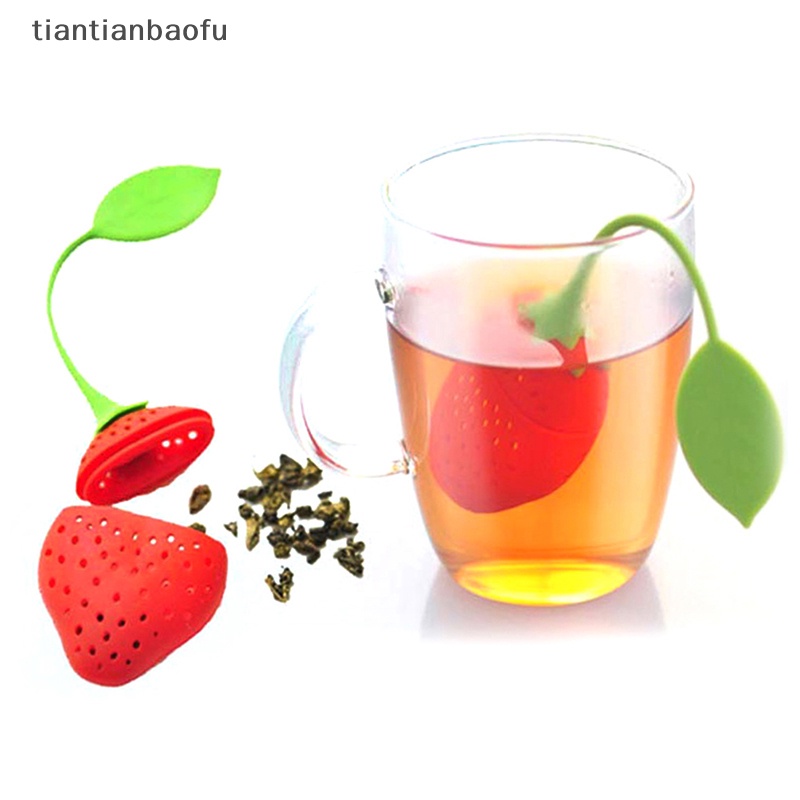 [tiantianbaofu] Silikon Tea Infuser Ball Kreatif Alat Teko Teh Daun Saringan Alat Dapur Butik